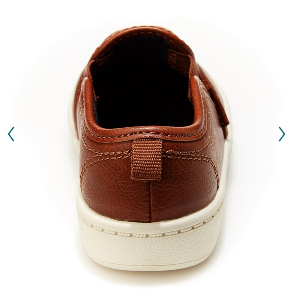 NWOT Carter’s Brown Leather Slip-Ons Toddler Sz 5 - Picture 3 of 7